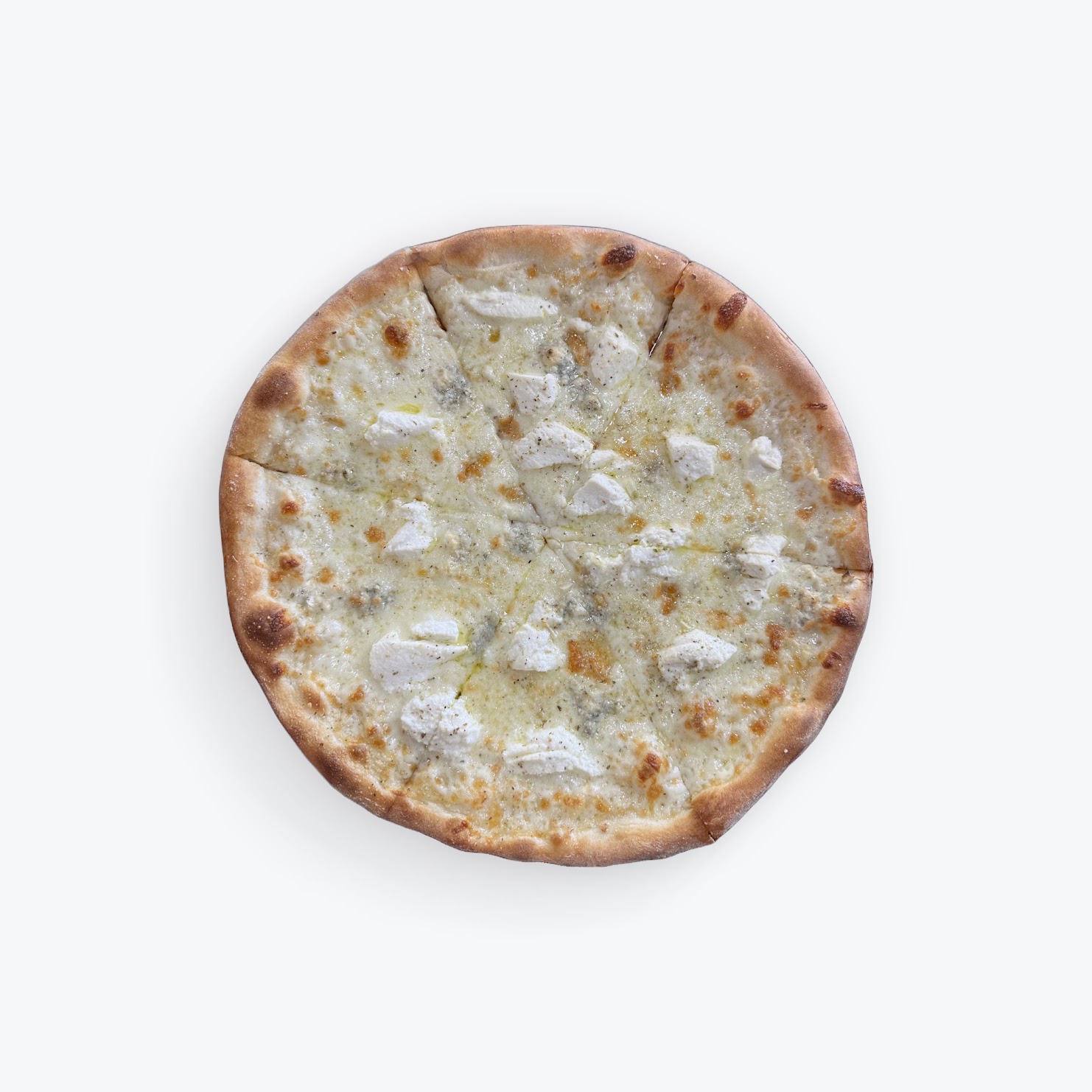 Pizza Post Four Cheese Bianca pizza